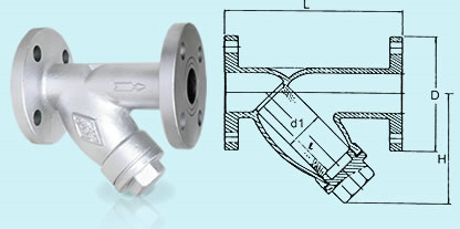 CS121/J-10K型球墨铸铁Y型过滤器
