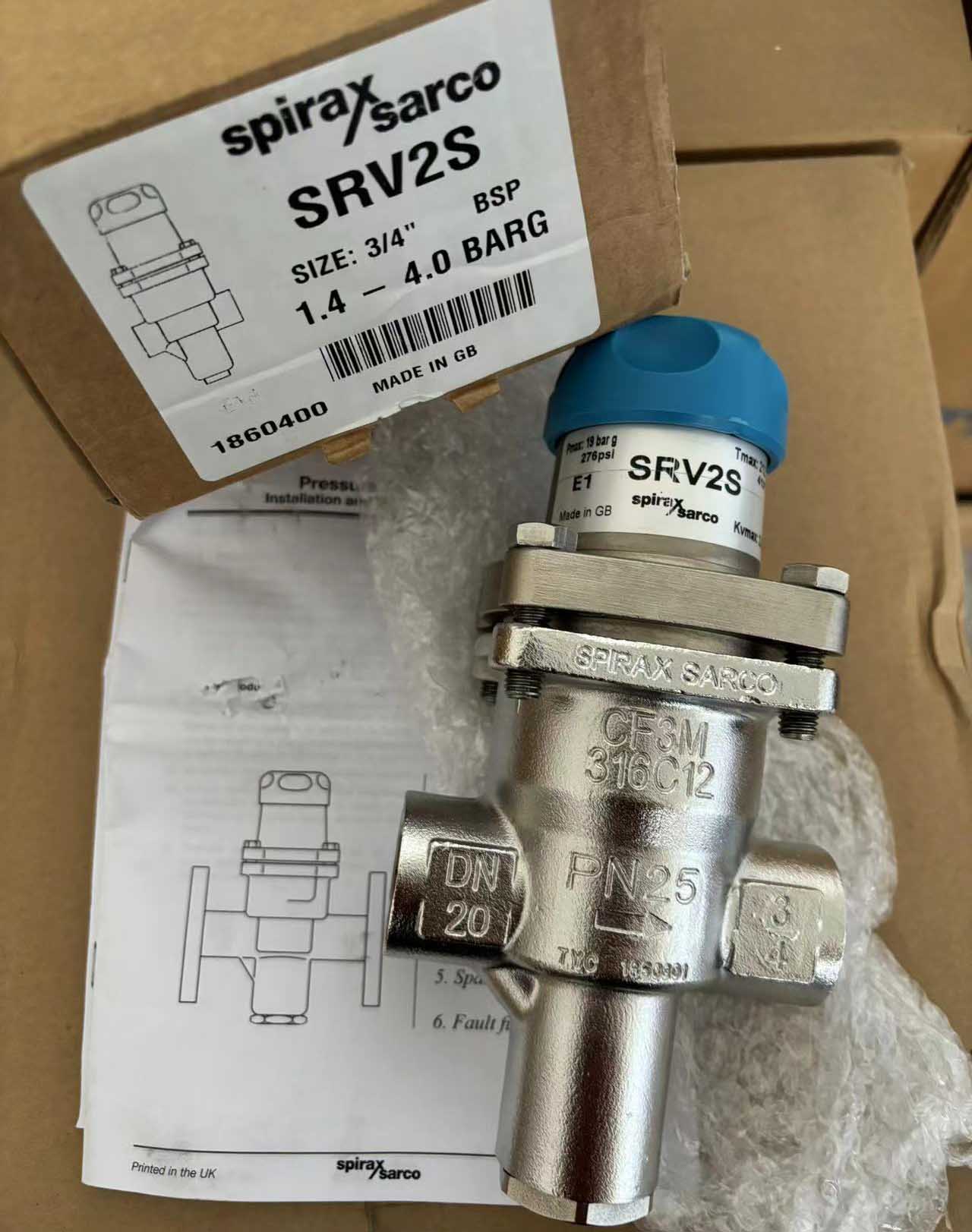 斯派莎克SRV2S不锈钢减压阀
